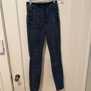 J Brand Dark Blue Skinny Jeans
